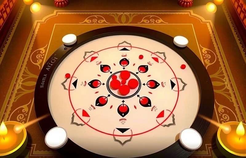 Carrom Clash: Disc Pool Games Diwali special edition with festive board design